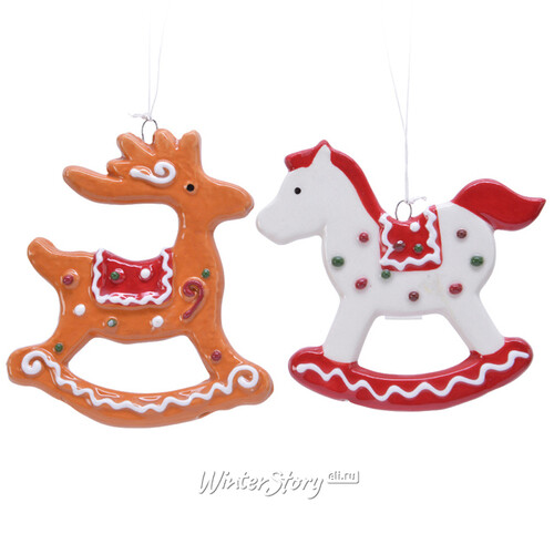 Елочная игрушка Christmas Bakery - Лошадка 9 см, подвеска Kaemingk