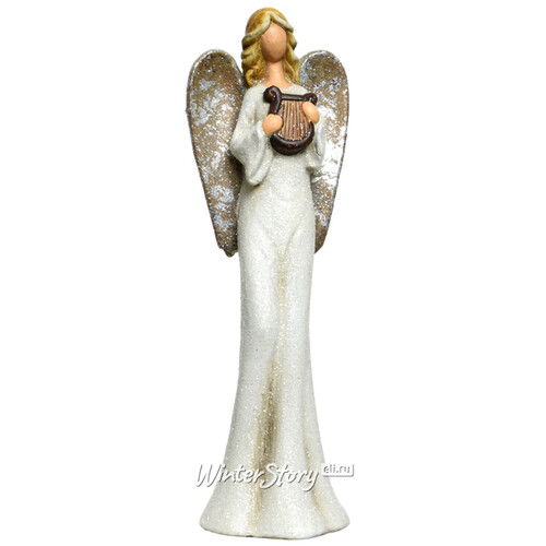Статуэтка Музыкальный Ангел с лирой 26 см Kaemingk