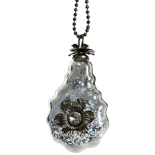 Елочная подвеска Каменный цветок-1 12 см, черненое серебро Kaemingk