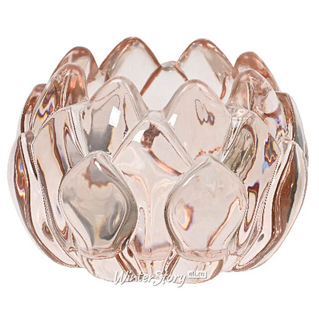 Стеклянный подсвечник для чайной свечи Артишок - Alcamo 8 см Kaemingk