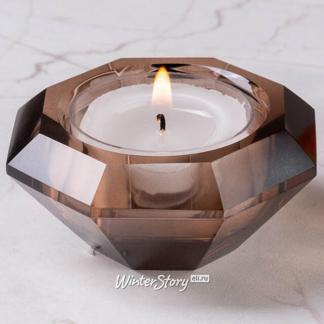 Набор стеклянных подсвечников Calore Avvolgente 7 см, 3 шт Kaemingk