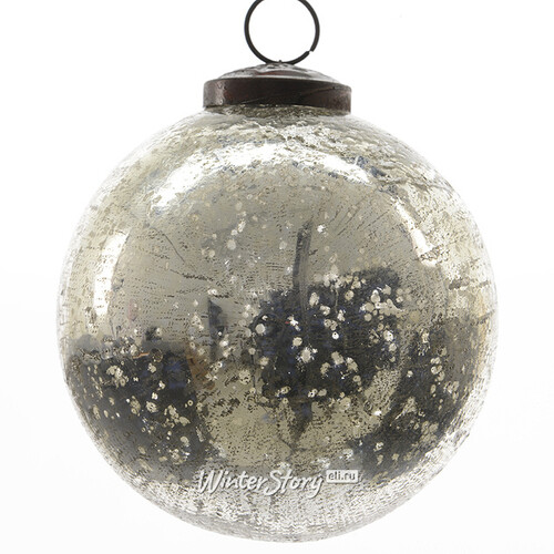 Винтажный шар Венецианский стиль, 7.5 см, шерстяной, стекло Kaemingk