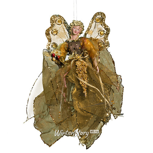 Елочное украшение Цветочный Ангел 23 см, подвеска Eggl