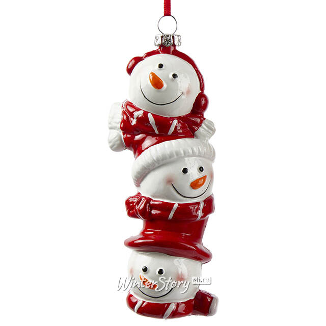 Елочная игрушка Снеговички - Lastinham Pyramid 15 см EDG