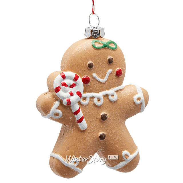 Елочная игрушка Пряничный человечек - Dunwich 10 см EDG