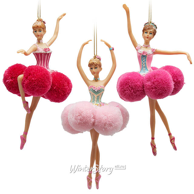 Елочная игрушка Балерина Beatrice - Balletto di Pompon 18 см EDG