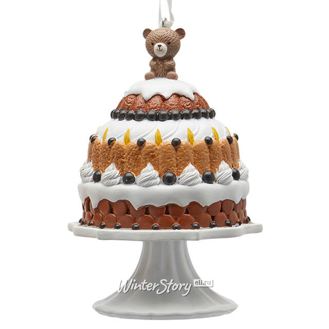 Елочная игрушка Торт - Gentle Caramel 12 см EDG