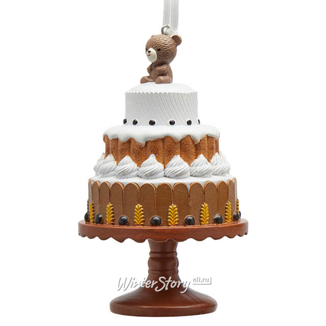 Елочная игрушка Торт - Gentle Chocolate 12 см EDG