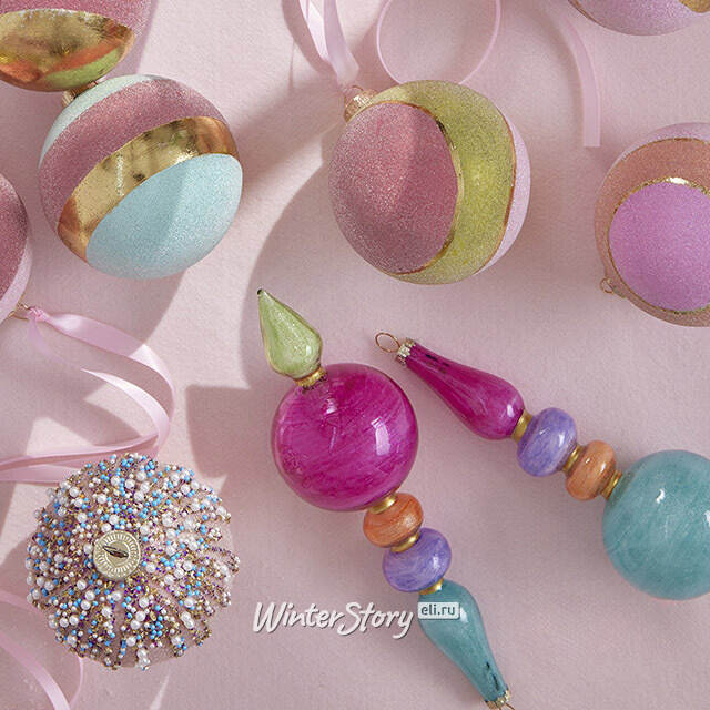 Елочные игрушки Piccolo 20 см, стекло, 6 шт EDG