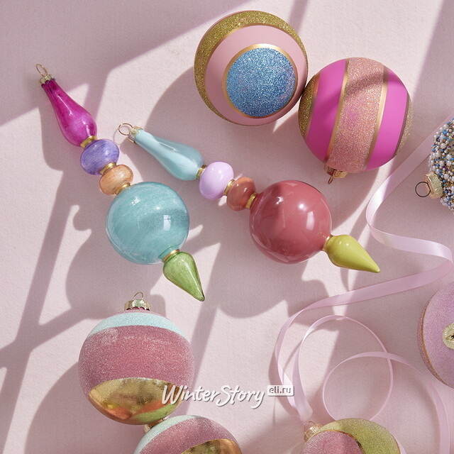 Елочные игрушки Piccolo 20 см, стекло, 6 шт EDG