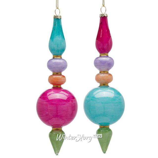 Елочные игрушки Piccolo 20 см, стекло, 6 шт EDG