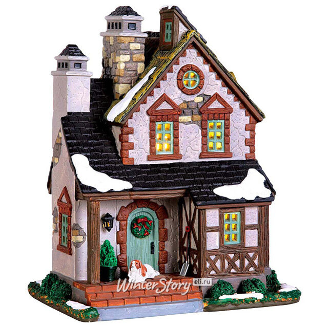 Коттедж Нормандия, 21*17 см, подсветка, батарейки Lemax