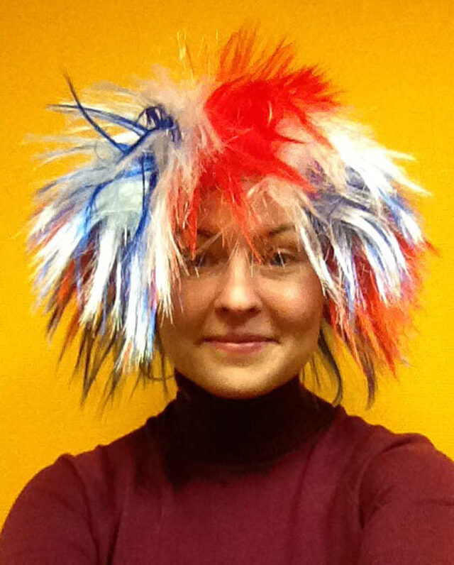 Парик трехцветный Российский флаг, 56-58 см Снегурочка