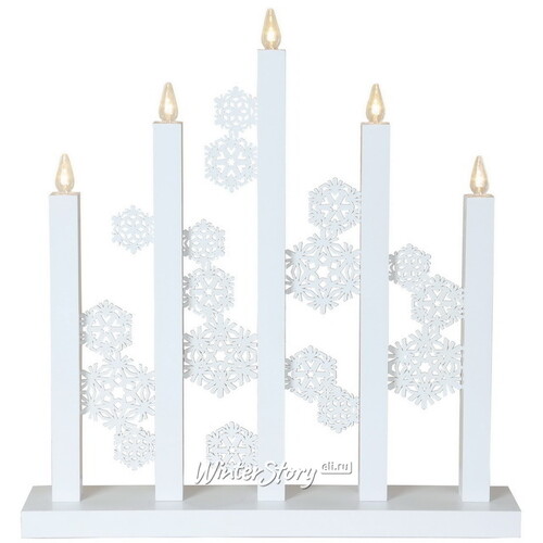 Новогодний светильник Snowfall 48*46 см, 5 теплых белых LED ламп Star Trading