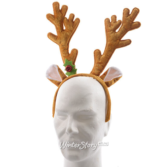 Новогодний ободок Лосиные Рога 30*33 см Kaemingk (Кейминг)