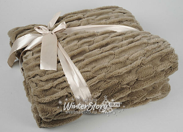 Плед из искусственного меха, темно-серый, 150*130 см Kaemingk