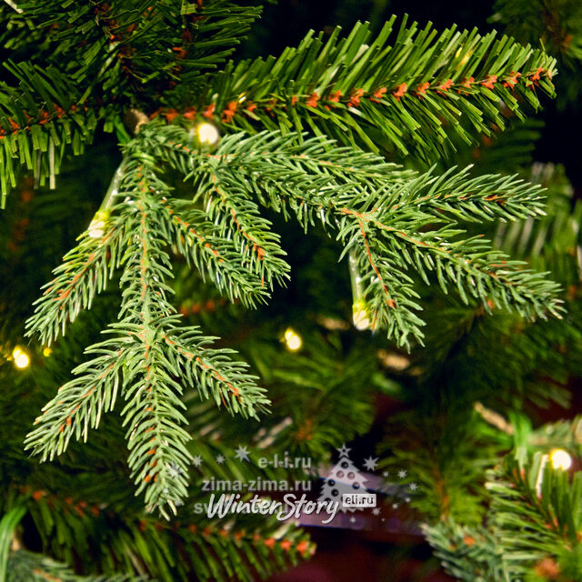 Искусственная елка с гирляндой Фрейзер 150 см, 80 теплых белых LED ламп, ЛИТАЯ + ПВХ, уцененный Kaemingk