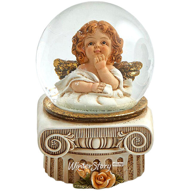 Снежный шар Ангелок Лориан 15 см EDG