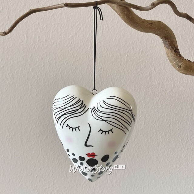 Елочная игрушка Il Cuore di Jeneevev - Le Charme Granta 10 см, подвеска EDG (ЭДГ)