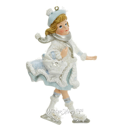 Елочная игрушка Девочка на Коньках из Ледяной Сказки 11 см, подвеска Holiday Classics