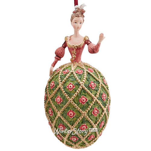 Елочное украшение Придворная Дама леди Пеллегрино - Veneziano Christmas 16 см, подвеска EDG