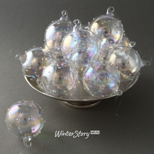 Набор стеклянных шаров Piccola Bolla Magica 8 см, 12 шт EDG