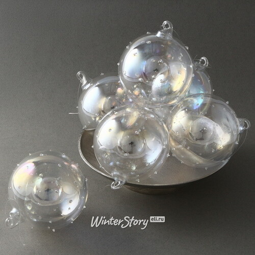 Набор стеклянных шаров Piccola Bolla Magica 10 см, 6 шт EDG