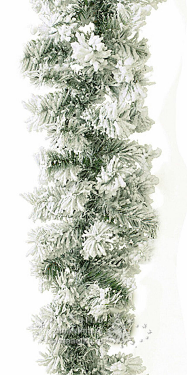 Хвойная гирлянда Торонто заснеженная 270*20 см, ПВХ Kaemingk