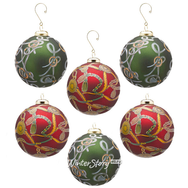 Набор стеклянных шаров Sienna Langdon 10 см, 12 шт EDG (ЭДГ)