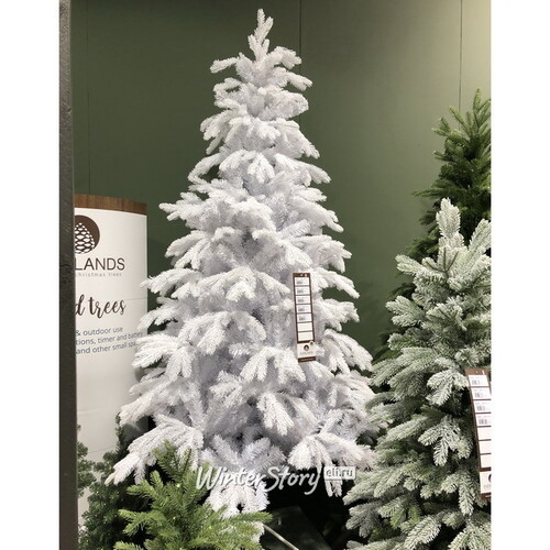 Искусственная белая елка Сунндал заснеженная 180 см, ЛИТАЯ + ПВХ Kaemingk