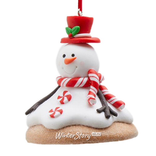 Елочная игрушка Снеговик Джеральд - Christmas Biscotti 9 см, подвеска EDG