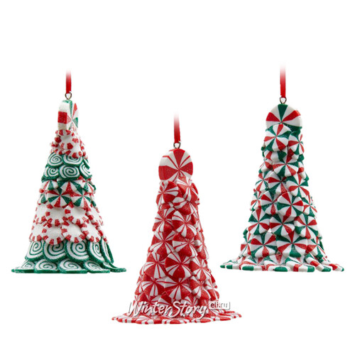 Набор елочных игрушек Caramel Tree - Christmas Biscotti 11 см, 3 шт, подвеска EDG