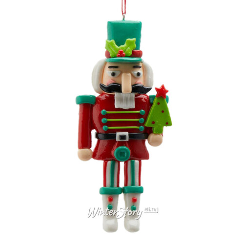 Елочная игрушка Щелкунчик Бродерик из новогодней сказки 13 см, подвеска EDG