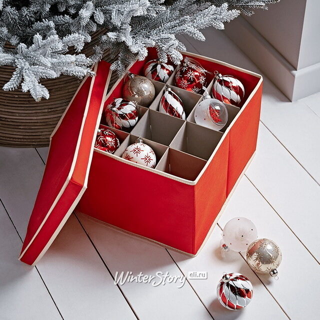 Коробка для елочных шаров и игрушек до 8 см (на 24 шт), 39*30*25 см Kaemingk (Кейминг)