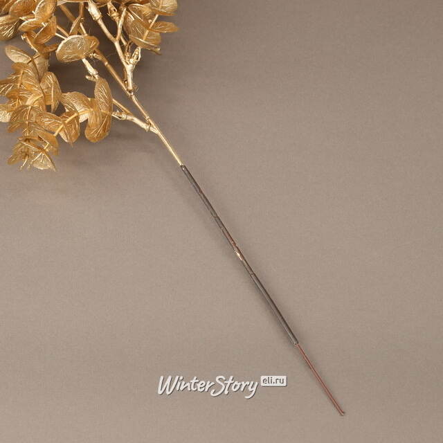 Искусственная ветка Эвкалипт Aragon 48 см золотая EDG