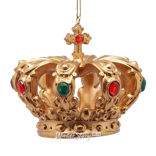Елочная игрушка Golden Crown 8 см, подвеска EDG