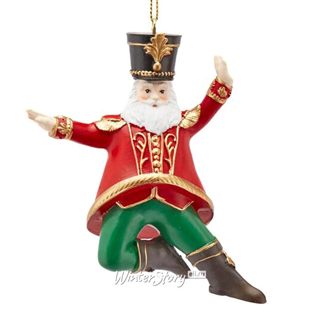 Елочная игрушка Санта Акробат - Circus Show 12 см EDG