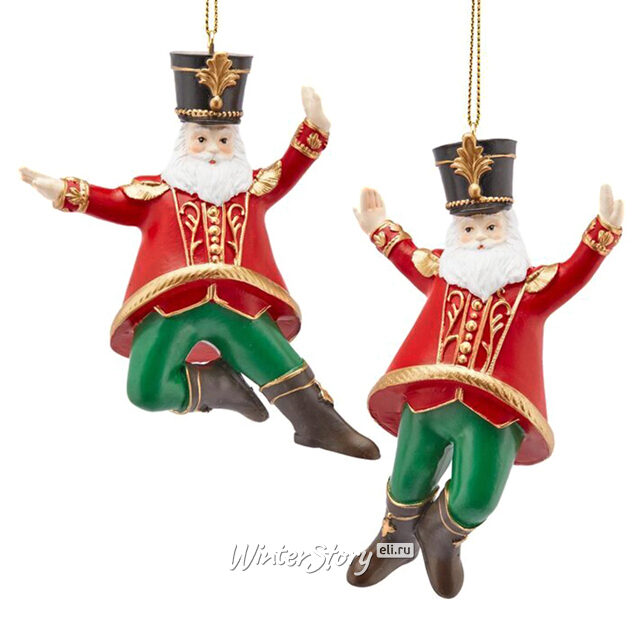 Елочная игрушка Санта Акробат - Circus Show 12 см EDG