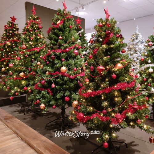 Искусственная елка с гирляндой и игрушками Империал: Royal Christmas 150 см, 170 теплых белых ламп, контроллер, ПВХ Kaemingk