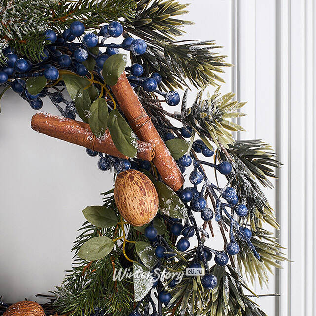 Венок Nordberry заснеженный 40 см Kaemingk