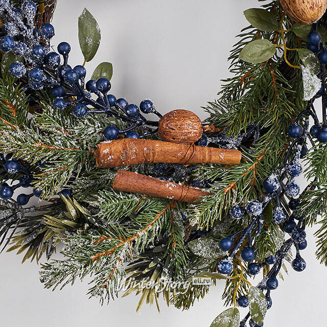 Венок Nordberry заснеженный 40 см Kaemingk