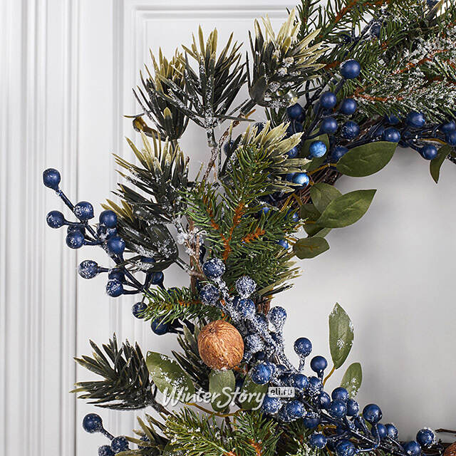 Венок Nordberry заснеженный 40 см Kaemingk