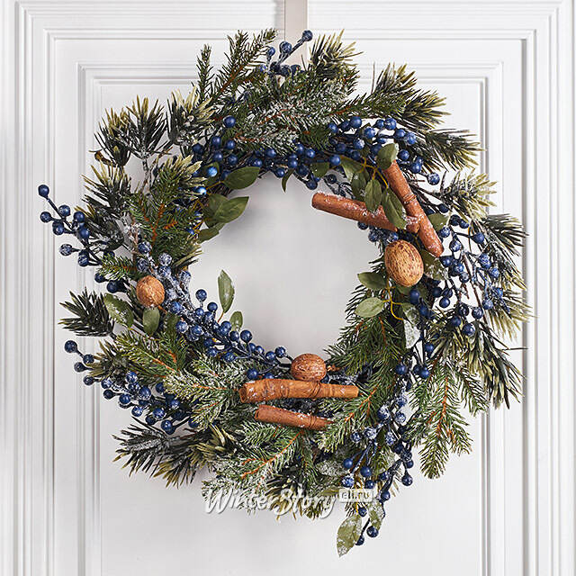 Венок Nordberry заснеженный 40 см Kaemingk