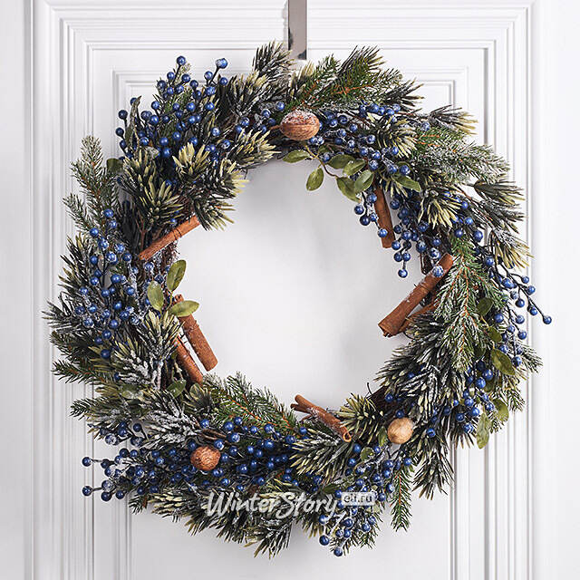 Венок Nordberry заснеженный 60 см Kaemingk