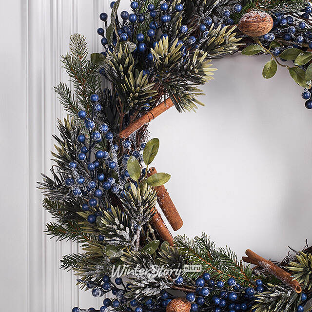 Венок Nordberry заснеженный 60 см Kaemingk