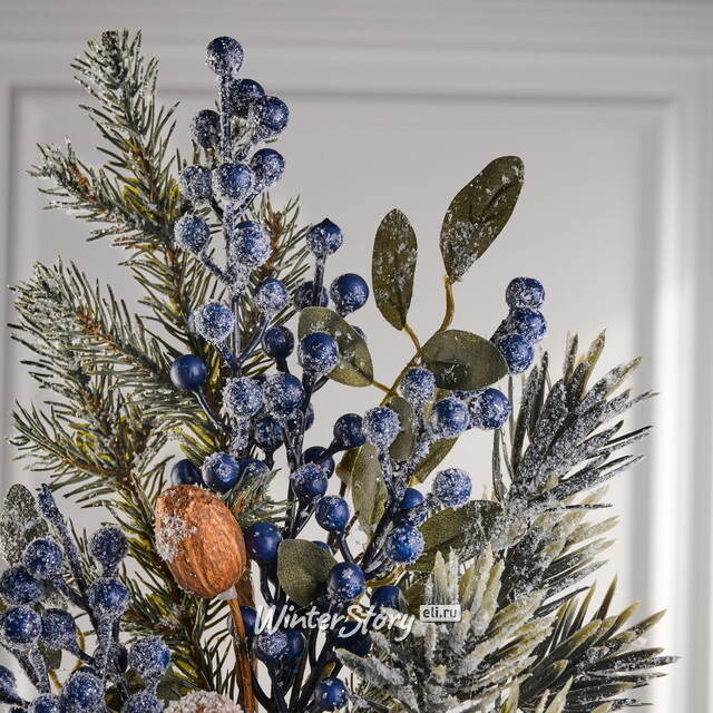 Хвойная ветка Nordberry заснеженная 50 см Kaemingk