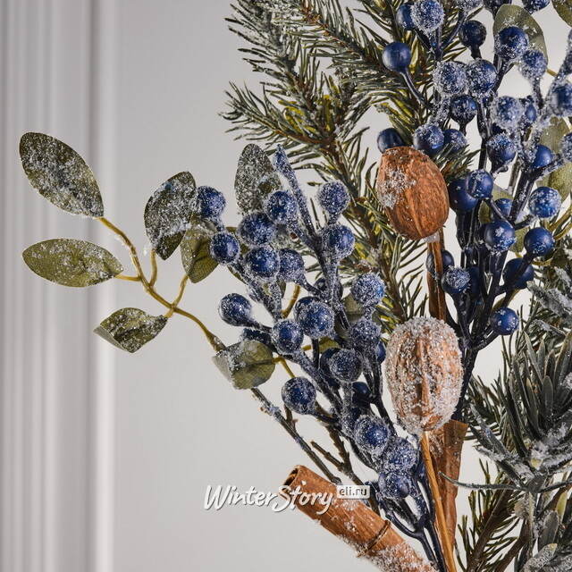 Хвойная ветка Nordberry заснеженная 50 см Kaemingk