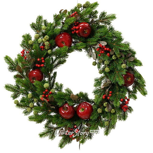 Венок Meleto 60 см, ЛИТАЯ 100% Kaemingk