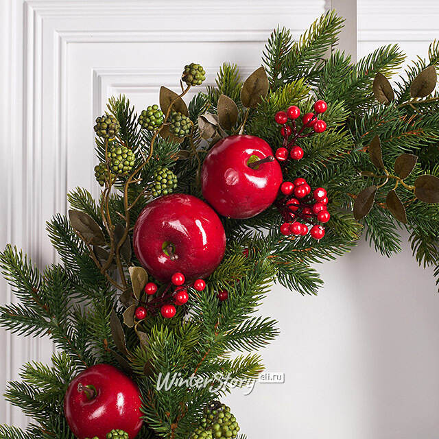 Венок Meleto 60 см, ЛИТАЯ 100% Kaemingk