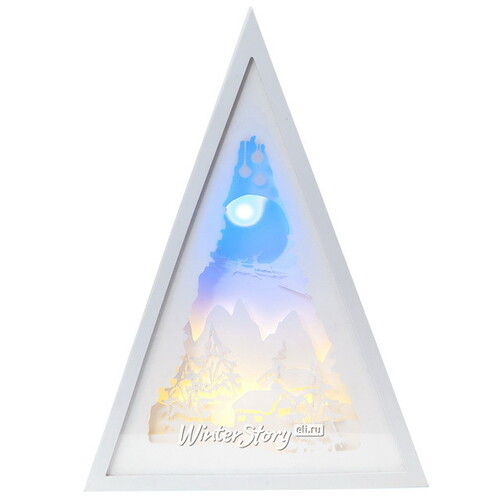 Декоративный светильник Домик в Валь Торанс 31 см, 8 LED ламп, на батарейках Star Trading